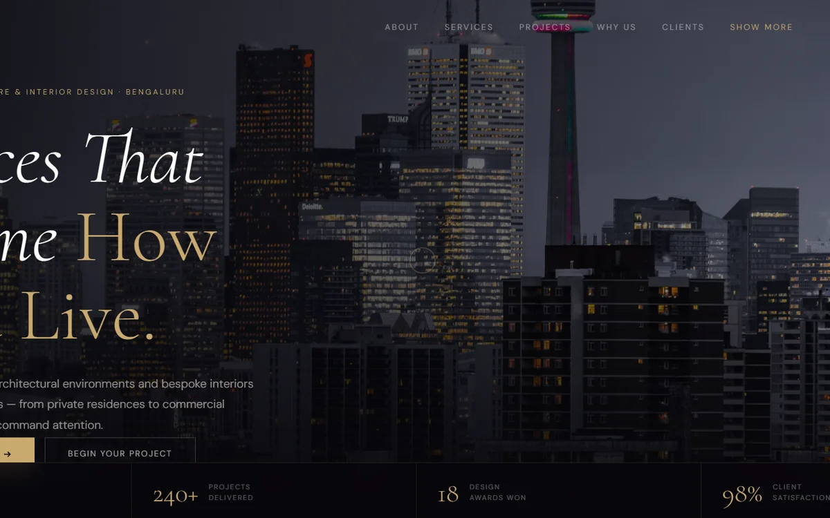 Nexora Design — Architecture website